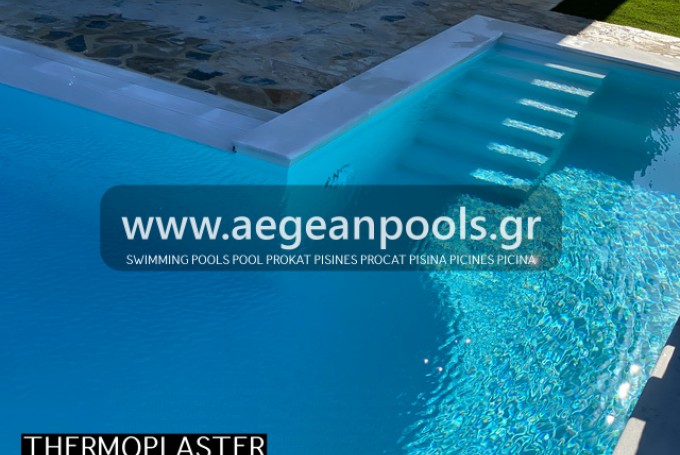 THERMOPLASTIC POOL COATING POOL PHOTOS WITH POLYMER FINISH