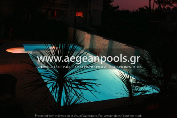 metallic pools - pools - METAL PREFABRICATED POOL WITH LINER POOL PHOTO